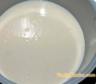 Кукурузная каша залита молоком