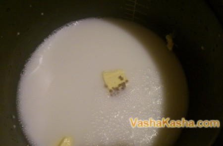 Гречка в молоке с маслом
