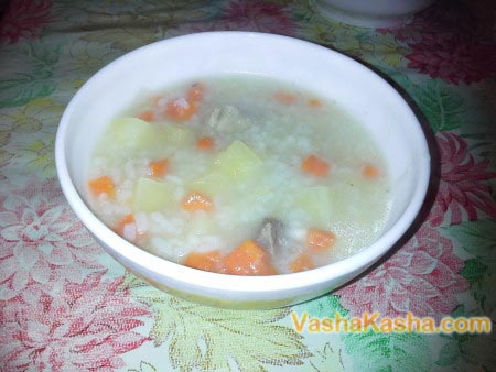 готовый рисовый суп